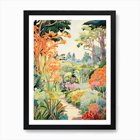 Harry P Leu Gardens Usa Modern Illustration 3 Art Print