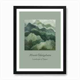 Landscapes Of Japan Mount Odaigahara Art Print