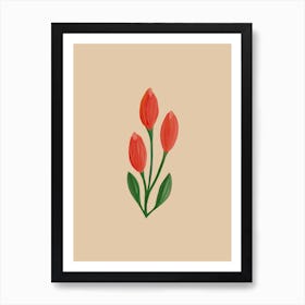 Red Tulips Art Print