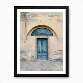 Blue Door in Napoli, Italy | Colorful Travel Photography Art Print