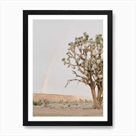 Desert Tree Rainbow Art Print