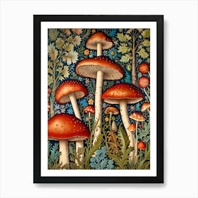 William Morris Mushrooms In The Forest 1 Poster