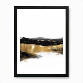 Gold And Black Canvas Print 10 Art Print