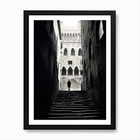 Siena, Italy,  Black And White Analogue Photography  3 Art Print