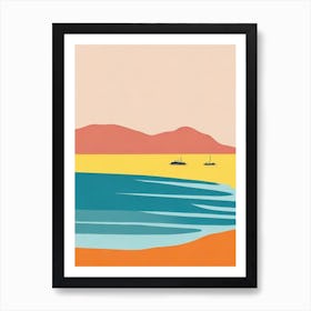 Portsea Back Beach 2 Australia Midcentury Art Print