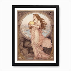 Aphrodite Art Nouveau Art Print