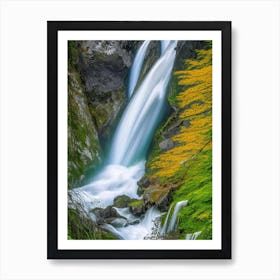 Trummelbach Falls, Switzerland Nat Viga Style (2) Art Print