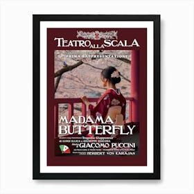 Teatro alla Scala - Madame Butterfly Opera Poster Art Print