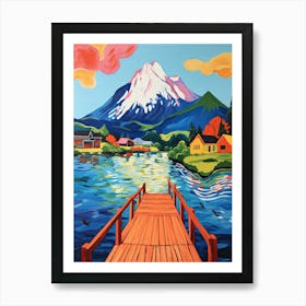 Lake View Mountain 0 Art Print