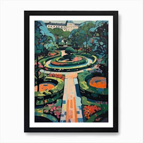 Central Park Conservatory Garden Usa Painting 8 Art Print