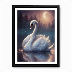 White Swan Art Print