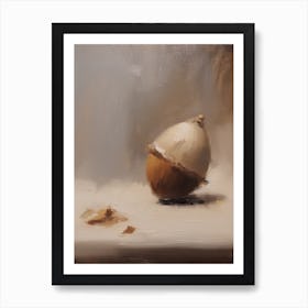 An Acorn Oil Painting 2 Art Print