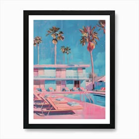 Pink Pool Art Print