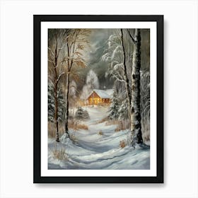 Cabin In The Woods 4 Art Print