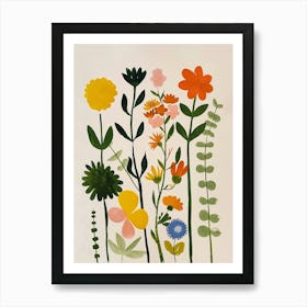 Painted Florals Prairie Clover 3 Art Print