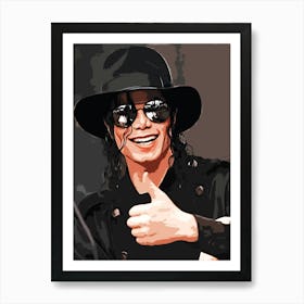 Michael Jackson king of pop music 24 Art Print