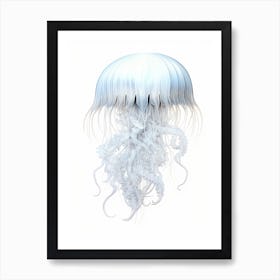 Irukandji Jellyfish Drawing 8 Art Print