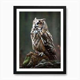 Owl In The Forest Art Print