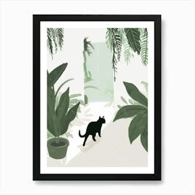 Cat In The Garden 22 Art Print