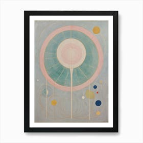 Abstract Pastel Wheel Art Print