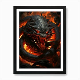 Dragons Of Dota 2 Art Print