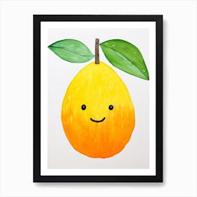 Friendly Kids Mango 1 Art Print