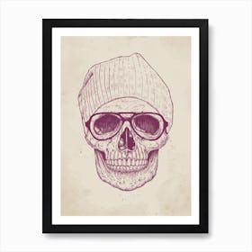 Cool Skull Art Print