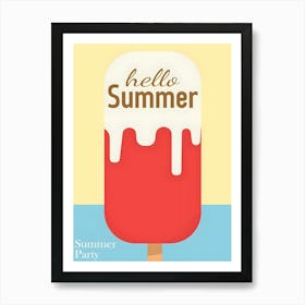 Hello Summer Party 6 Art Print