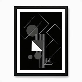 Abstract Geometric Shapes Art Print