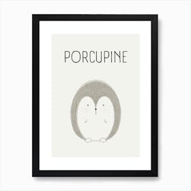 Porcupine Art Print