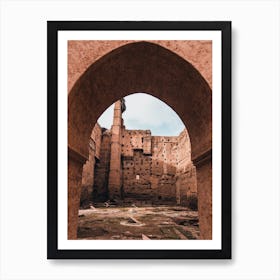 Marrakech palace ruins | Morocco travel photography Art Print