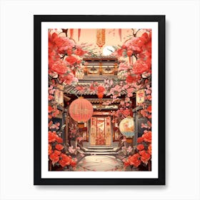 Chinese New Year Decorations 9 Art Print