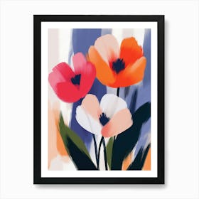 Poppies In A Vase Poster