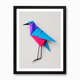 Crane 2 Origami Bird Art Print