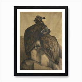 Two Arabian Vultures (1885–1917), Theo Van Hoytema Art Print