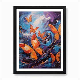 Butterflies In The Sky 1 Art Print