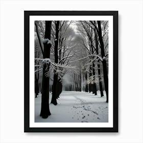 Snowy Forest 4 Art Print