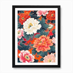 Great Japan Hokusai Japanese Botanical 4 Art Print