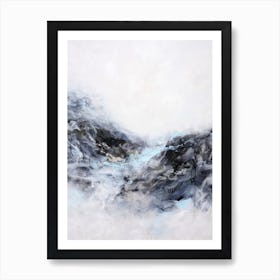 Neutral Abstract Sea Painting Art Print
