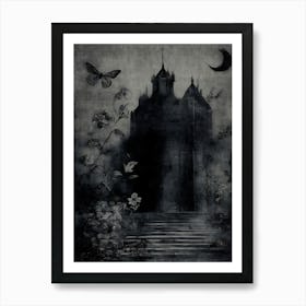 Castle In The Night Art Print