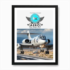 Hall-O-Gram Creations Aero Prototype Concept ~Reimagined 24 Art Print