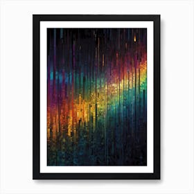 Rainbow Rays Art Print