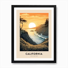 Lost Coast Trail Usa 2 Vintage Hiking Travel Poster Art Print