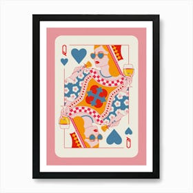 Queen Of Hearts 1 Art Print