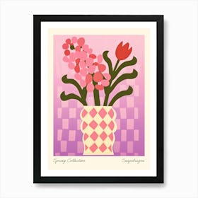 Spring Collection Snapdragon Flower Vase 5 Art Print