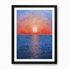 Sunset Over The Ocean 77 Art Print