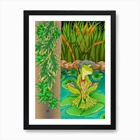 The Canal Frog Art Print