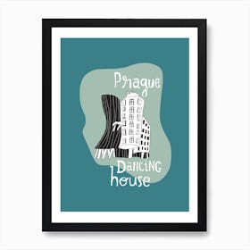 Prague Dancing House Art Print