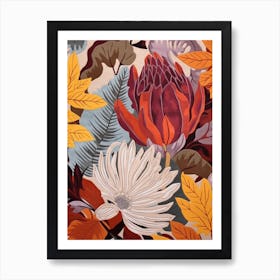 Fall Botanicals Peony 2 Art Print