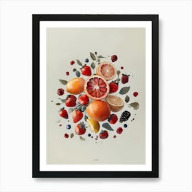 Fruit And Berries Art Print